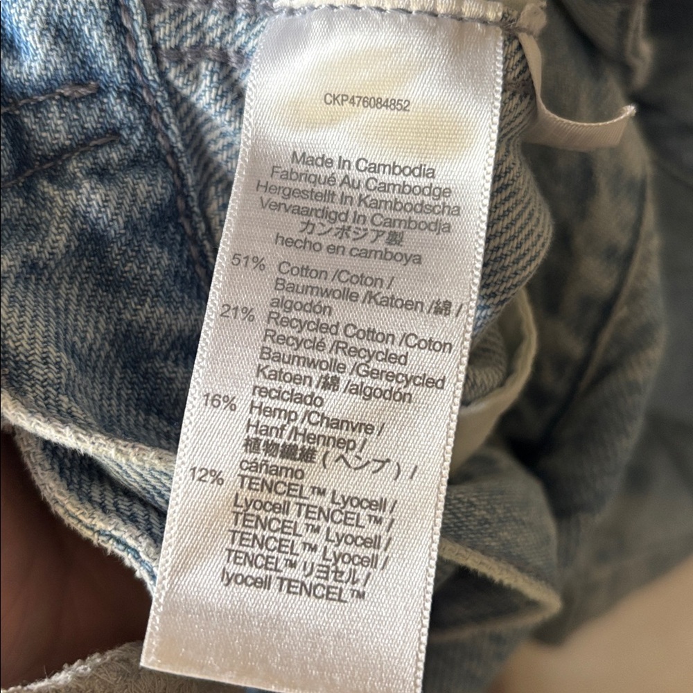 Madewell Low Slung Straight Cargo Jeans in Coleman Wash Size 28 - Picture 8 of 9